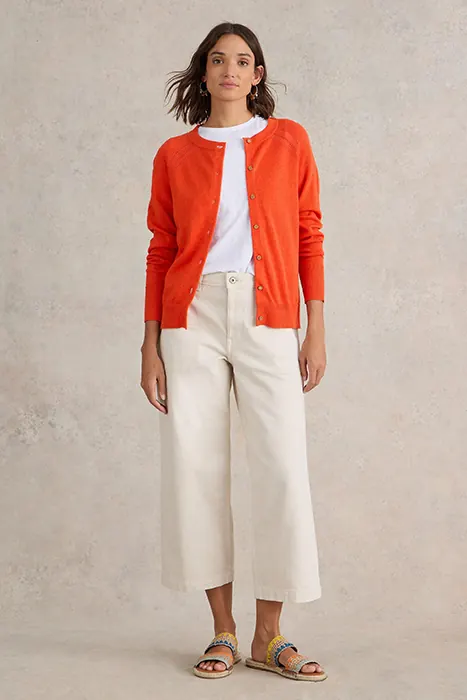 White Stuff Lulu Cardi Bright Red Maat: 6 | Cardigans Outlet | Dames | Oranje
