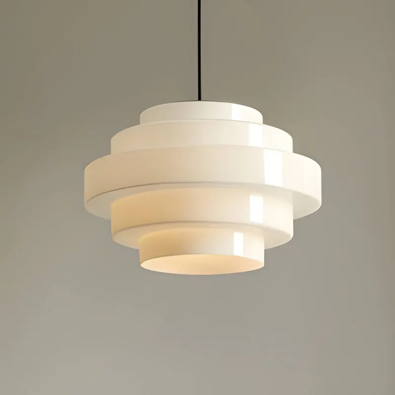 Żyrandol Filo, biała, Ø 28 cm, szkło