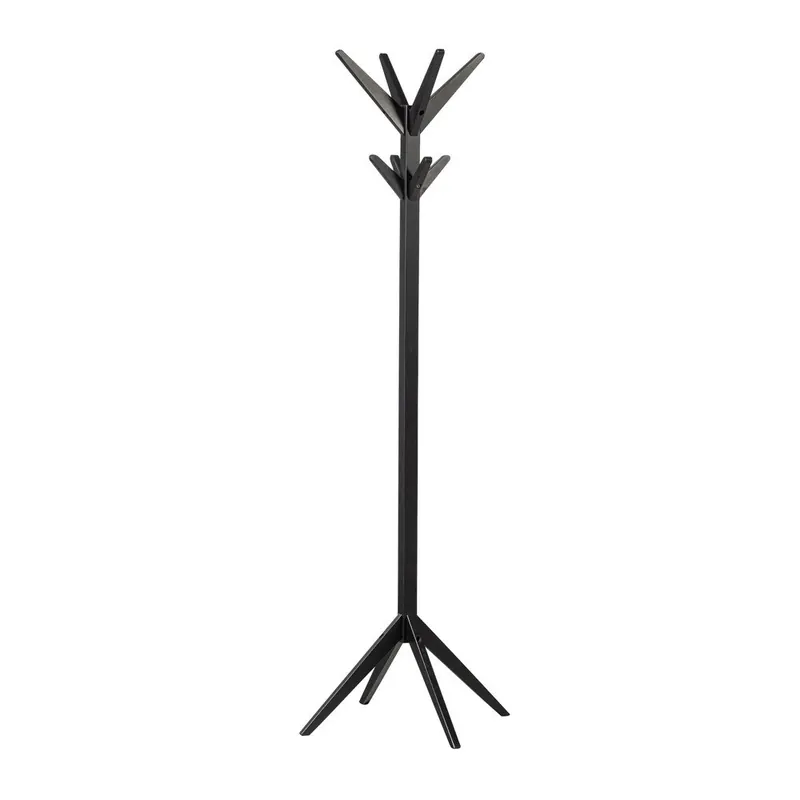Czarny wieszak z litego drewna brzozowego Studio – WOOOD