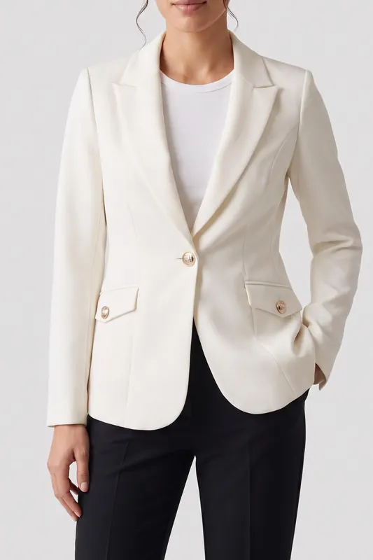 GUESS Celia Blazer Macadamia Maat: 38 | Blazers Outlet | Dames | Wit