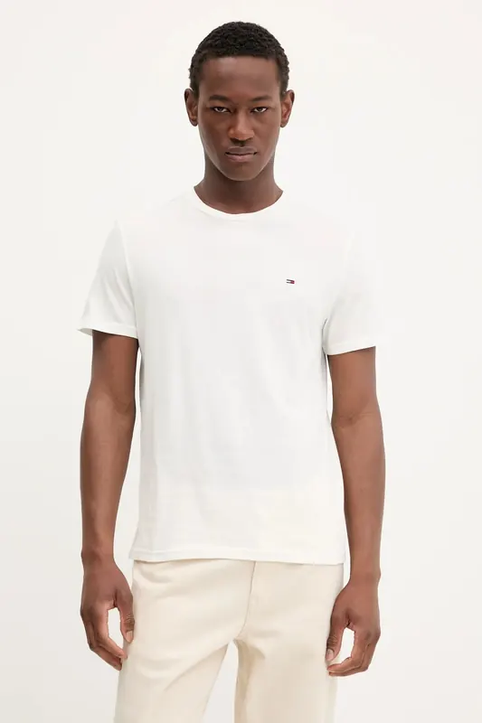 Tommy Jeans t-shirt basic męski bawełniany 2-pack