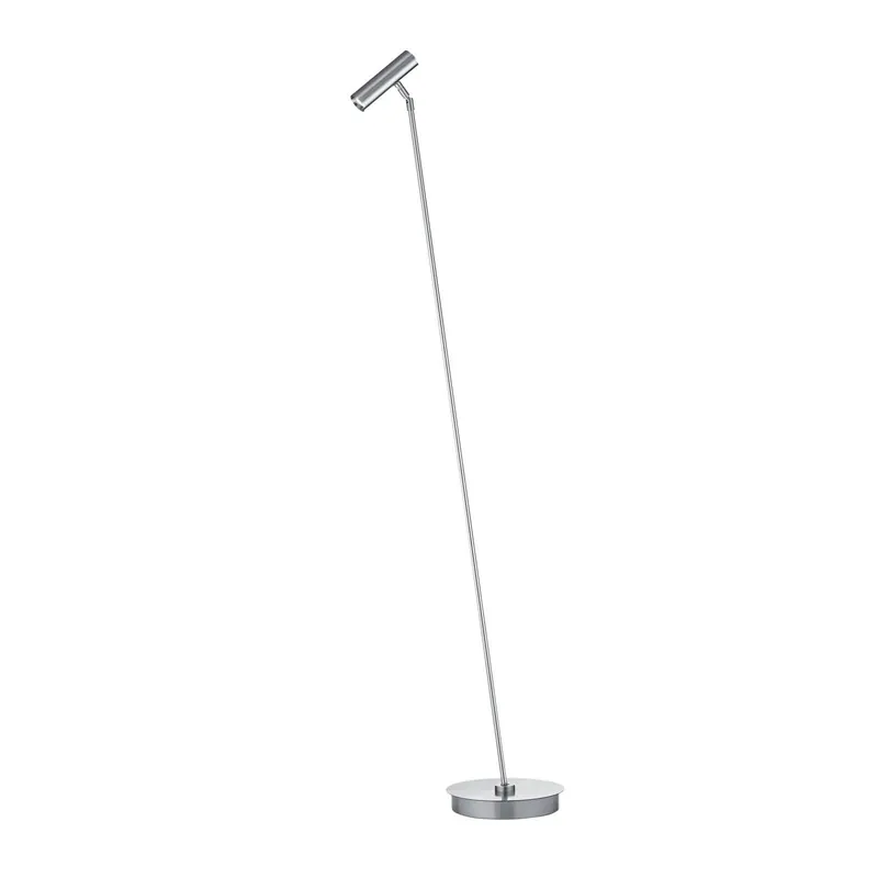 Lampa stojąca LED Tom Pro, nikiel matowy, 1-punktowa, CCT, ściemniana