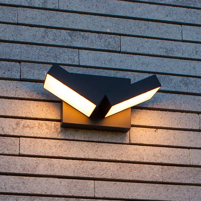 Kinkiet zewnętrzny LED TWISTO, ciemnoszary, szerokość 15 cm, IP65