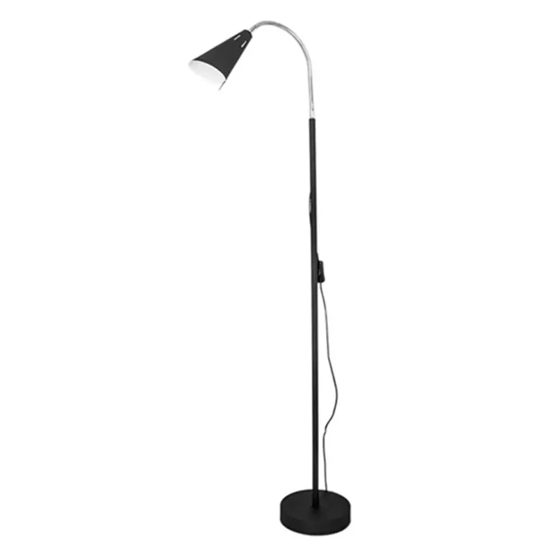 Lampa stojąca By Rydéns Best, kolor piaskowo-czarny, wysokość 140 cm, E14