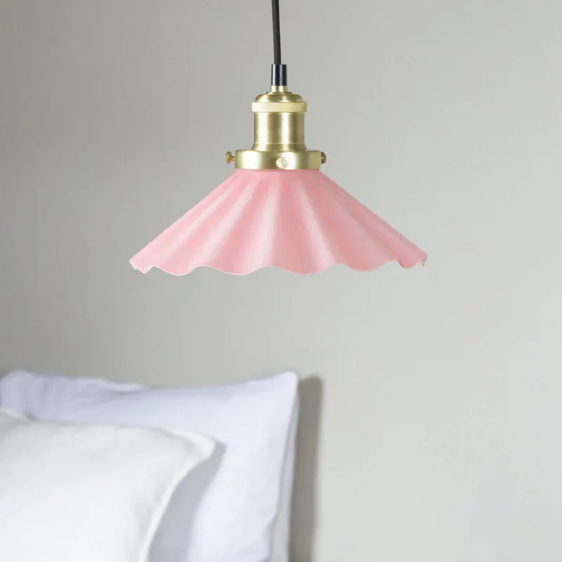 PR Home Lampa wisząca August, Ø 25 cm, różowa, wtyczka