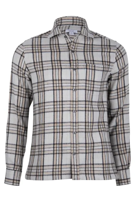 Reiss Rio Casual Shirt Stone — Casual Shirts Maat: M | Casual Overhemden Outlet | Heren