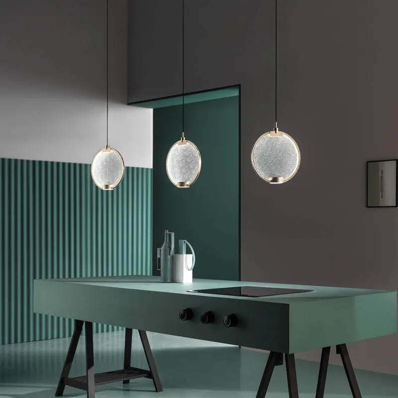 Lampa wisząca LED Horo S1, przezroczysta