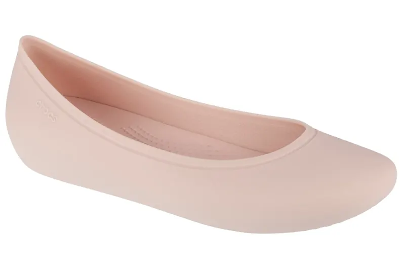 Crocs Brooklyn Flat W 209384-6UR, Damskie, Beżowe, buty sneakers, syntetyk, rozmiar: 37/38