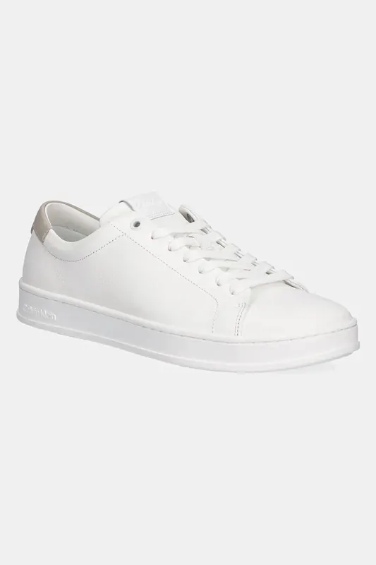 Calvin Klein sneakersy skórzane LOW TOP LACE UP NU
