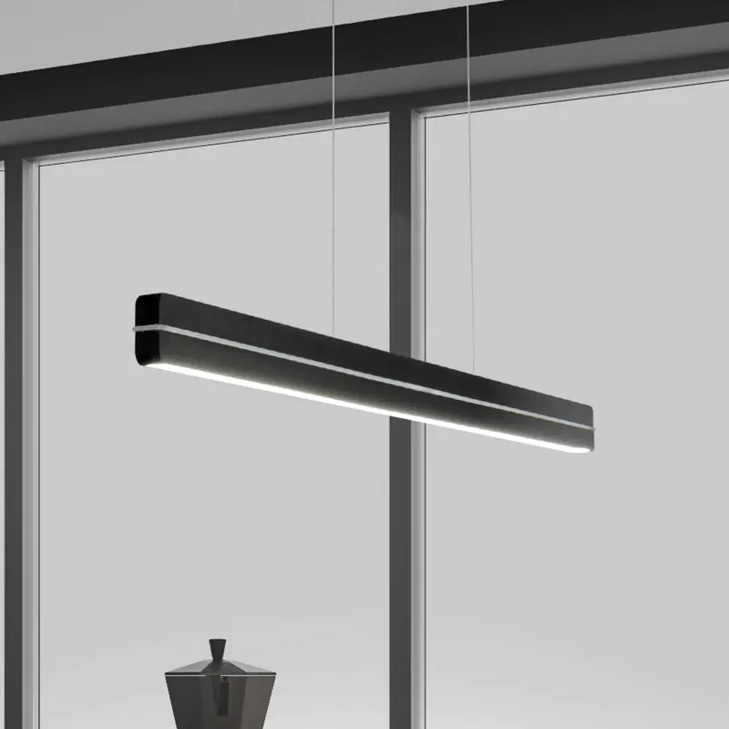 Lampa wisząca LED Bopp Switch, czarna, długość 118 cm, metal