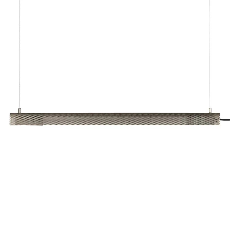 GEJST żyrandol LED Radent, stalowo-szara, długość 70 cm, G13 LED