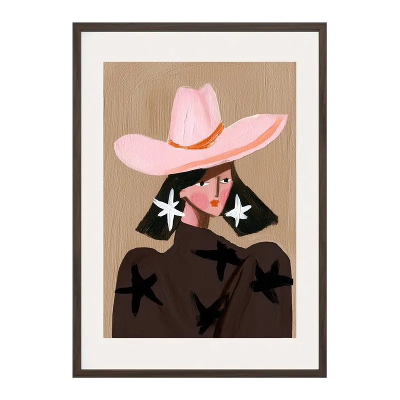Obraz drukowany z ramą w zestawie 50x70 cm Cowgirl – Styler