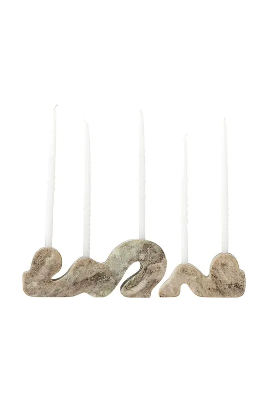 Bloomingville świeczniki dekoracyjne 25 x 4 x 10/15 x 4 x 7 cm 2-pack