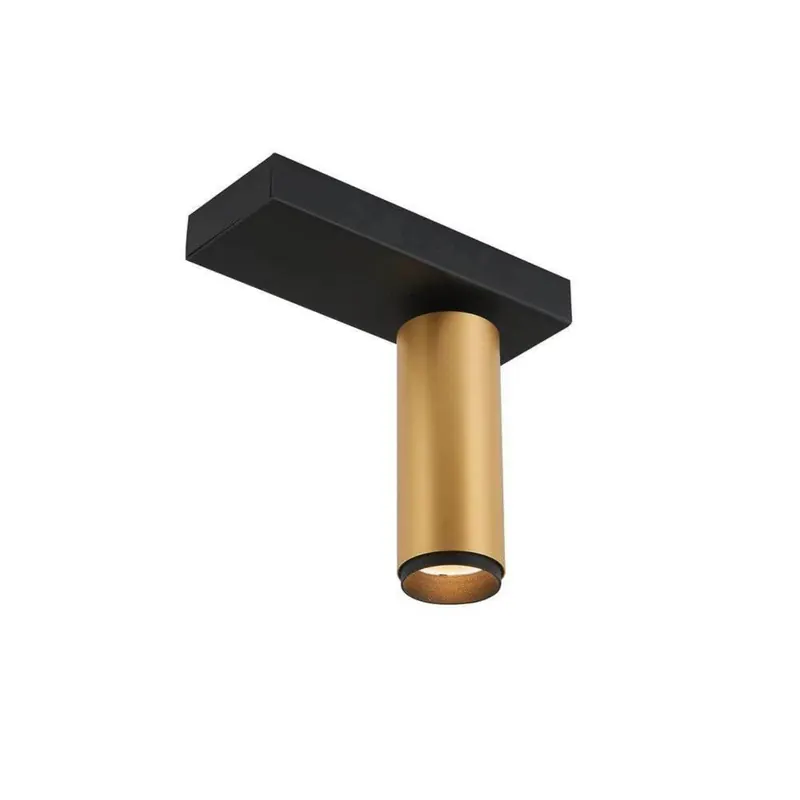 LOOM DESIGN lampa sufitowa LED X-Beam, 1-punktowa, czarne/złote