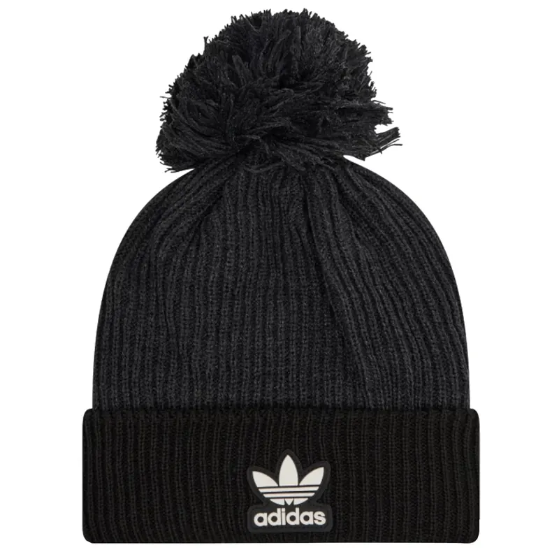 adidas Adicolor Collegiate Pom Beanie H35510, Unisex, Czarne, czapki, poliakryl, rozmiar: OSFW