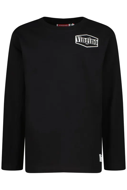 Vingino Boys Jean T-shirt Deep Black Maat: 14 | T-Shirts Outlet | kids | Zwart