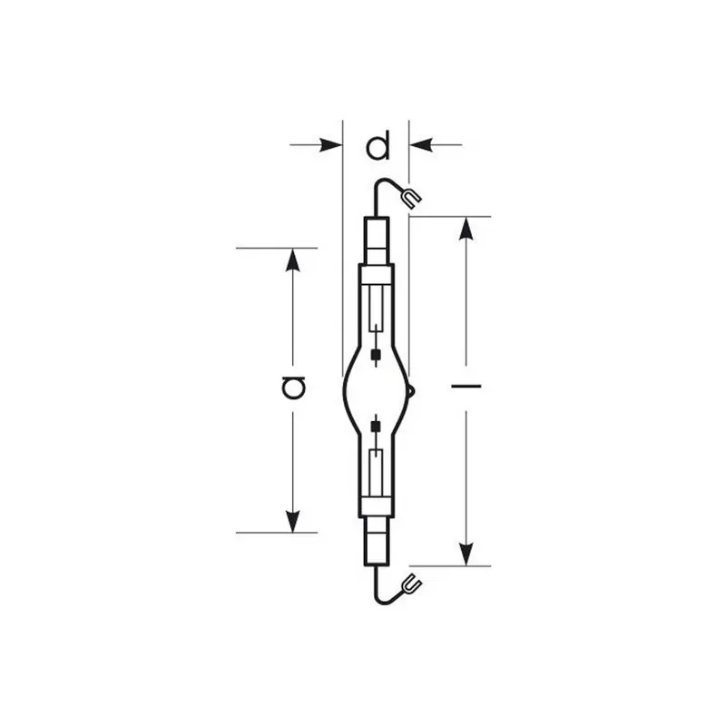 RADIUM Żarówka metalohalogenkowa K12s 2080W HRI-TS D/S/ECG