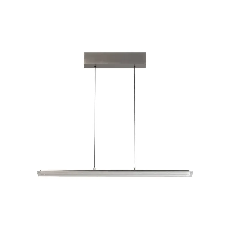 Lampa wisząca LED Torvi, długość 135 cm, niklowa/biała, CCT