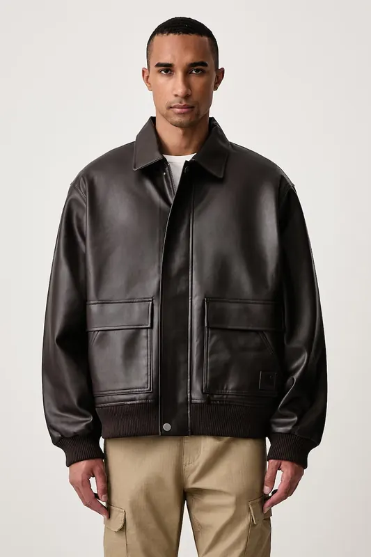 Carhartt WIP  Arizona Jacket kurtka z imitacji skóry męska
