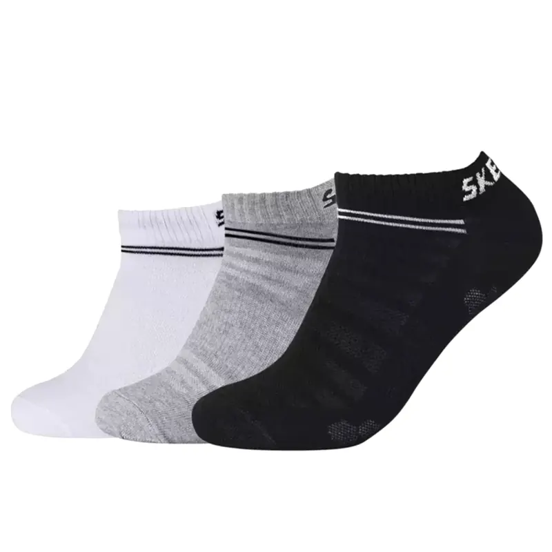 Skechers 3PPK Mesh Ventilation Socks SK43022-9996, Unisex, Białe, skarpetki, bawełna, rozmiar: 35-38