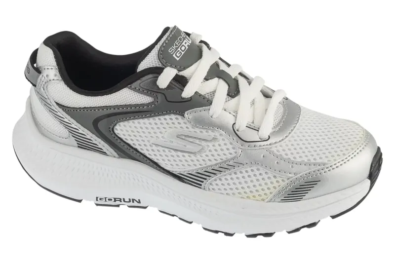 Skechers Go Run Consistent 2.0 - Hi Light 303964L-WBK, Dla dziewczynki, Białe, buty do biegania, tkanina, rozmiar: 35