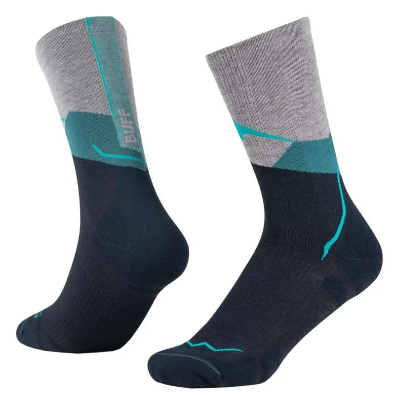 BUFF Merino Lightweight Crew Socks 137795706, Unisex, Czarne, skarpetki, poliamid, rozmiar: 39-41