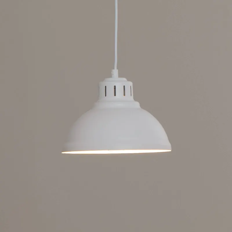 Lampa wisząca Sven, 1-punktowa, biały, stal, E27