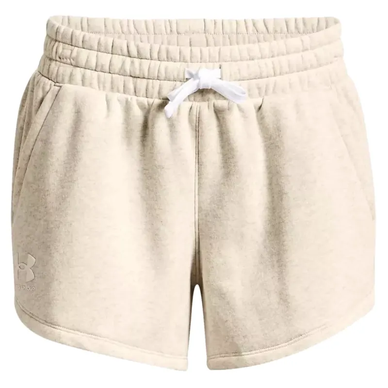 Under Armour Rival Fleece Short 1369858-783, Damskie, Beżowe, spodenki, bawełna, rozmiar: XS