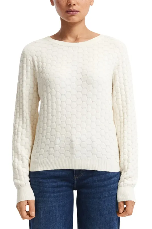 s.Oliver -qs Pullover Offwhite Maat: XL | Sweaters Outlet | Dames | Wit