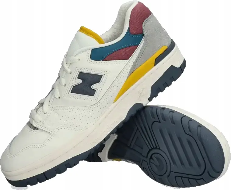 Męskie buty lifestyle New Balance 550 białe4
