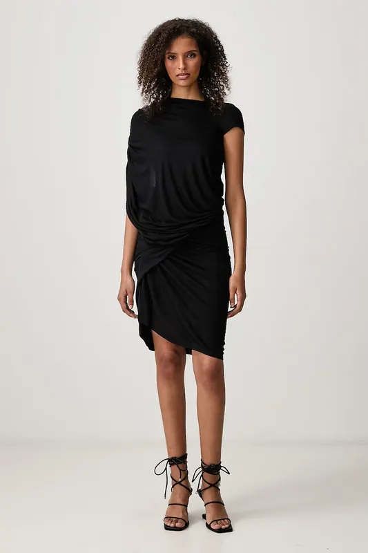 Rick Owens Lilies Ares sukienka gładka z wiskozy