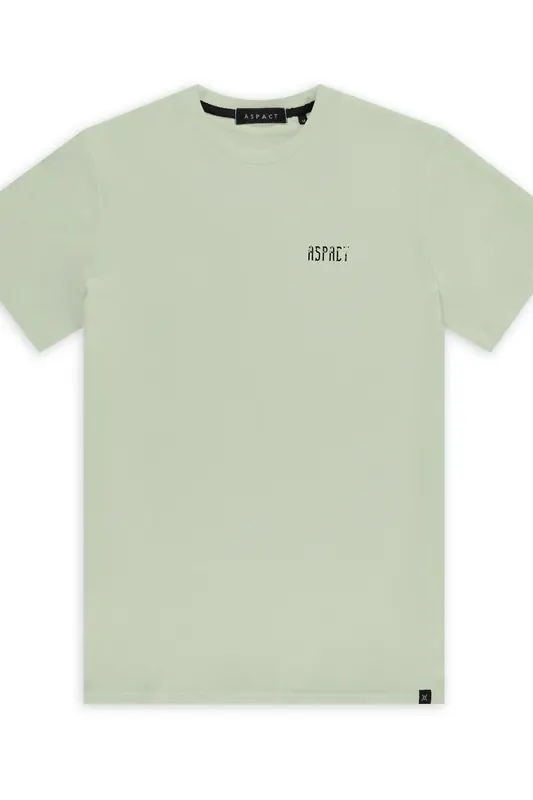 Aspact Unisex Zain Tee Green Maat: S | Tops Outlet | Unisex | Groen