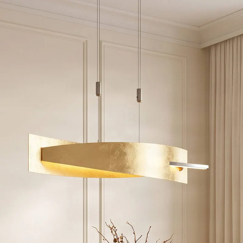 Lampa wisząca LED Lucande Marija, 101 cm, kolor złoty, ściemniana