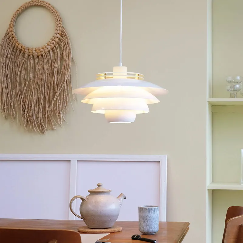 Dyberg Larsen Ejka lampa wisząca z metalu, biała
