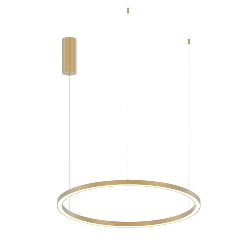 Lampa wisząca LED Hoop, kolor złoty, Ø 80 cm, metal, CCT