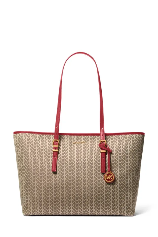 Michael Kors Large Top Zip Tote Crimsn Multii Maat: OS | Handtassen Outlet | Dames