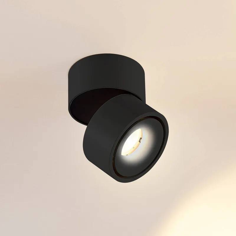Arcchio Reflektor sufitowy LED Rotari, 2150 lm, 1-punktowy, czarny