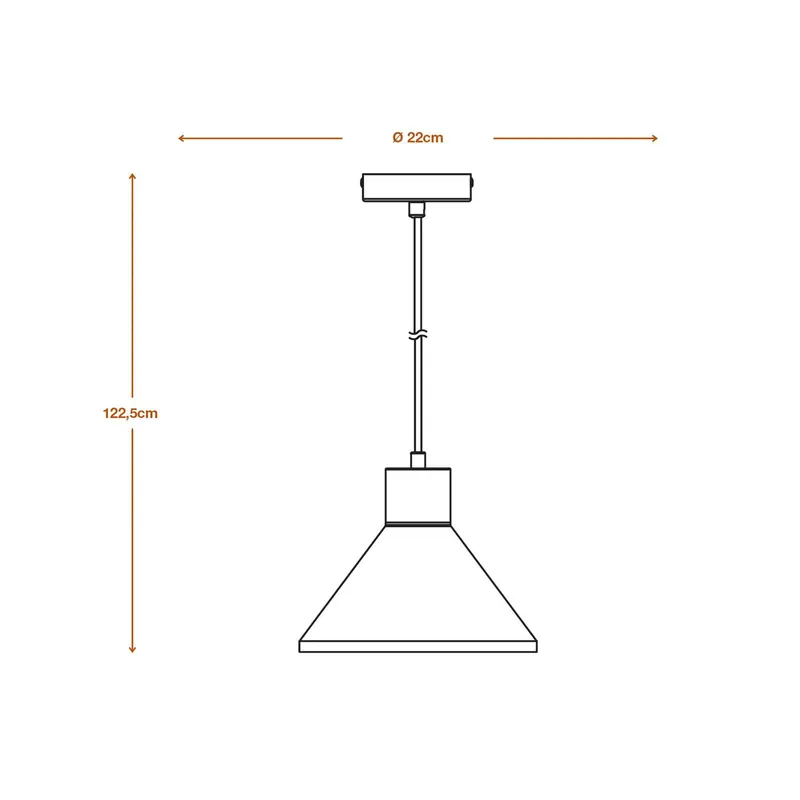 Lampa wisząca LEDVANCE Concrete Wood, Ø 22 cm, beton, szary