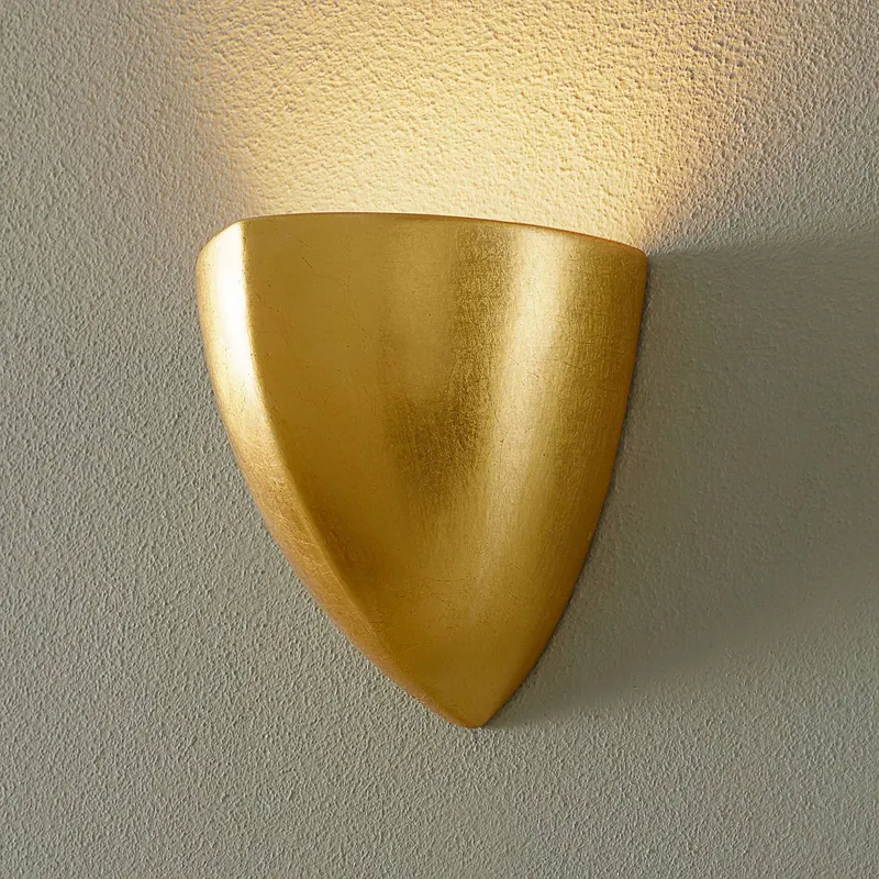 Lampa ścienna Matteo Piccola, złoto płatkowe