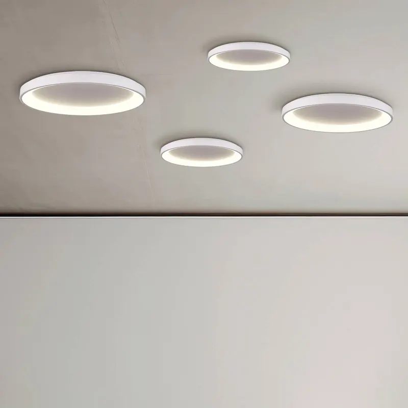 Lampa sufitowa LED Grace, biała, Ø 58 cm, Casambi, 50 W