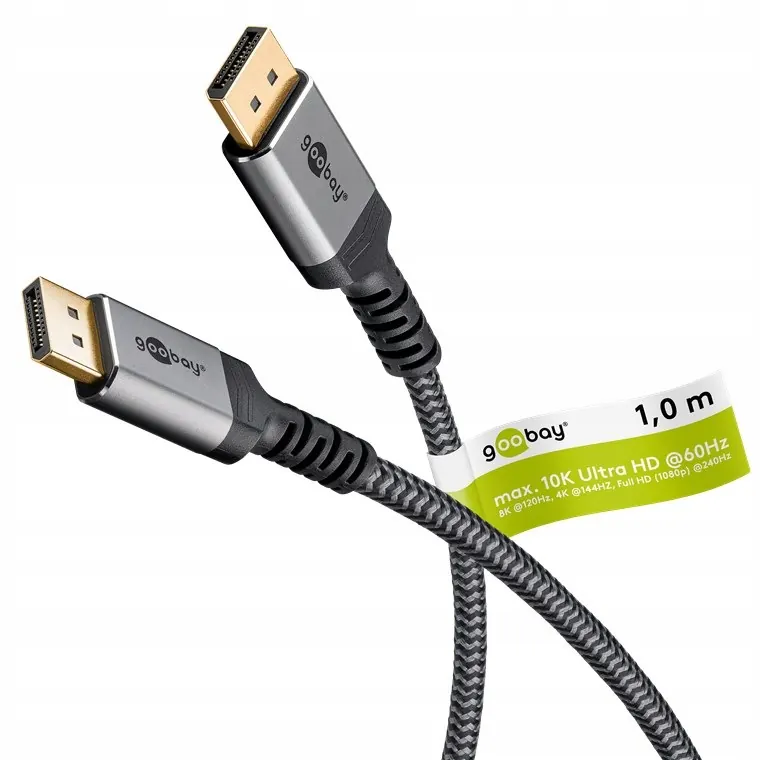 Goobay Kabel DisplayPort 2.0/2.1, 80 Gbit/s Goobay