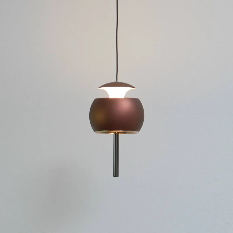 LOOM DESIGN żyrandol LED Parachute, brązowa, Ø 9,6 cm, aluminium