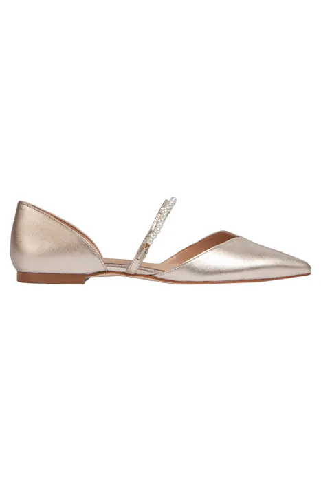 LK Bennett Ida Sandal Metallic Pink Maat: 36 | Sandalen Outlet | Dames | Bruin