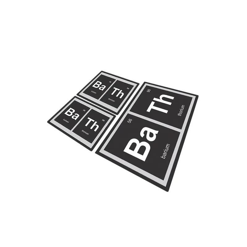 Czarne dywaniki łazienkowe zestaw 3 szt. 60x100 cm Barium – Foutastic