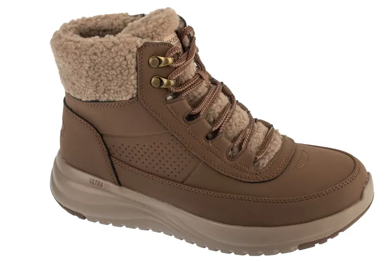 Skechers On-The-Go Stellar - Alpine Adventure 144756-CHOC, Damskie, Brązowe, buty zimowe, syntetyk, rozmiar: 39