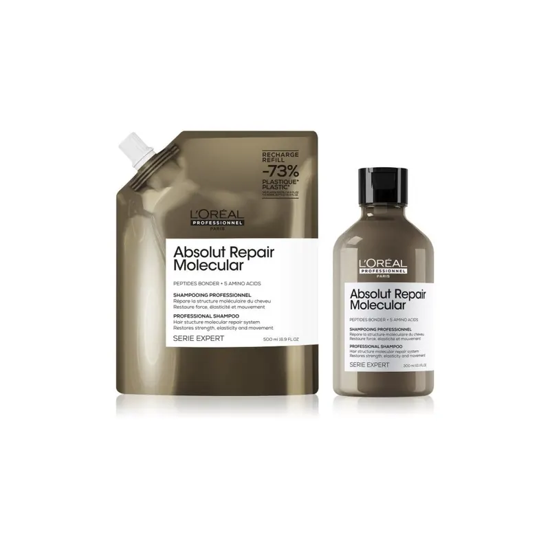 L'Oréal Professionnel Expert Series Absolut Repair Molecular wygodne opakowanie do włosów zniszczonych 2 sztuki