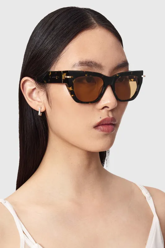 AllSaints Tasmin Sunglasses Tort Brown Maat: OS | Zonnebrillen Outlet | Dames | Bruin