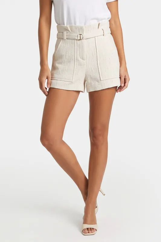 IRO Paris Vanay Short Ecru/white Maat: 38 | Korte Broeken Outlet | Dames | Wit