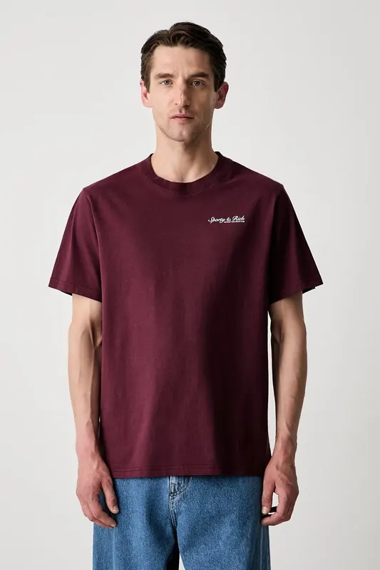 Sporty & Rich  Syracuse T-shirt bawełniany