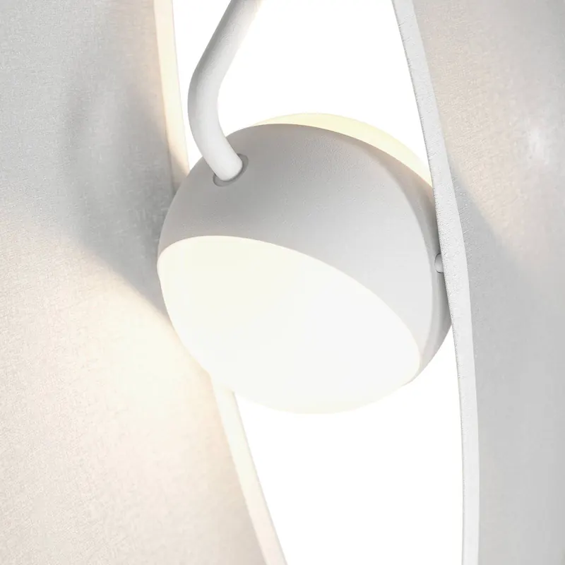 Lampa wisząca Maytoni Reflex LED, klosz z tkaniny, 1-punktowa.